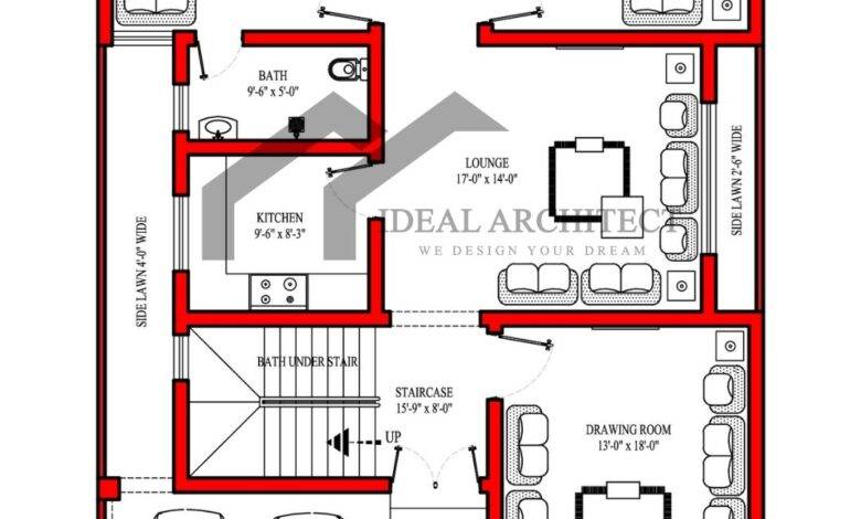 35x65 House Plan | 10 Marla House Plan