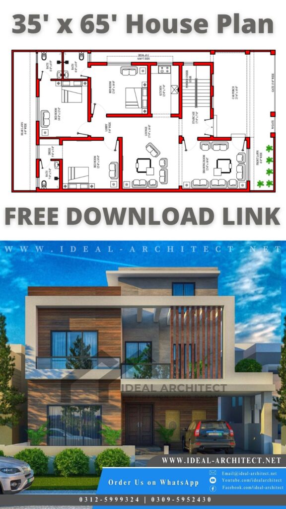 10 Marla House Design | 10 Marla House Plan 