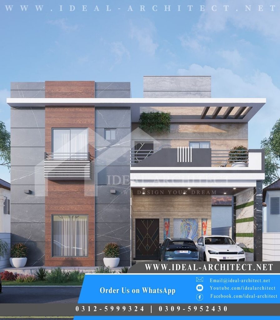 10 Marla House Design | 35x70 House Plan