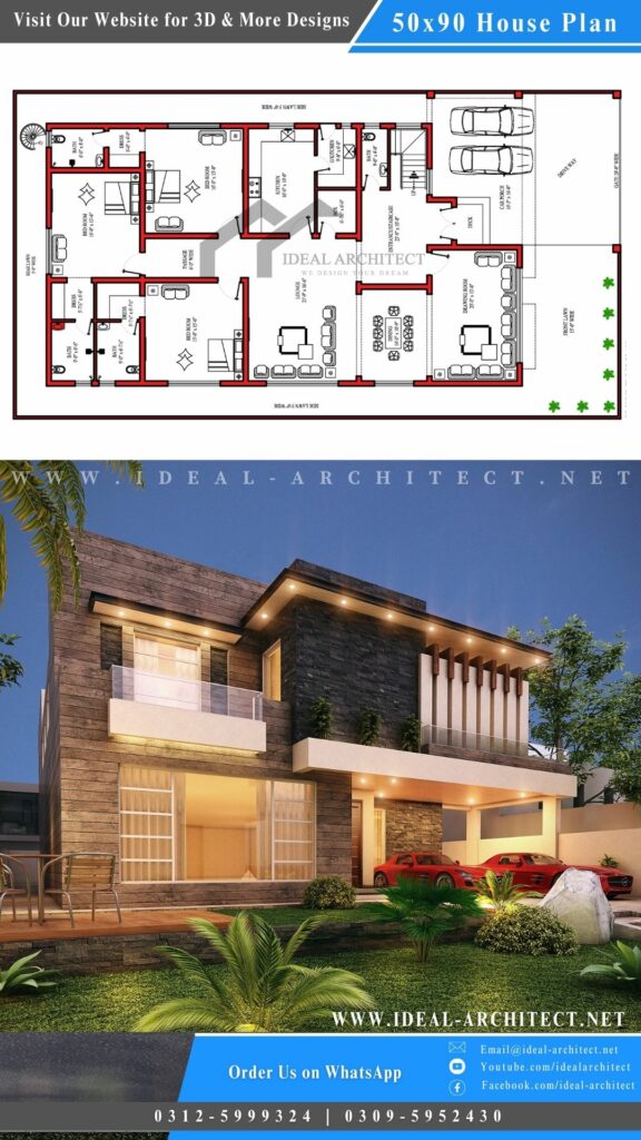 House Plan for 1 Kanal, House in Pakistan Designs, Home Designs Pakistan
