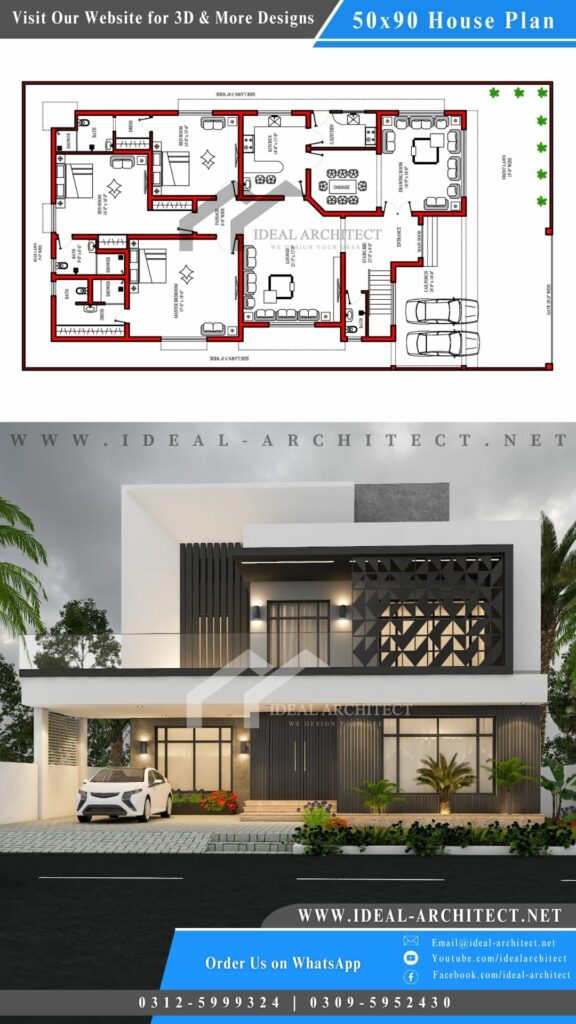 1 Kanal House Design, Design of 1 Kanal House, House Design 1 Kanal