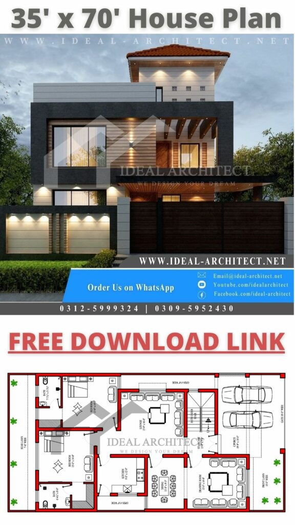 35x70 House Plan