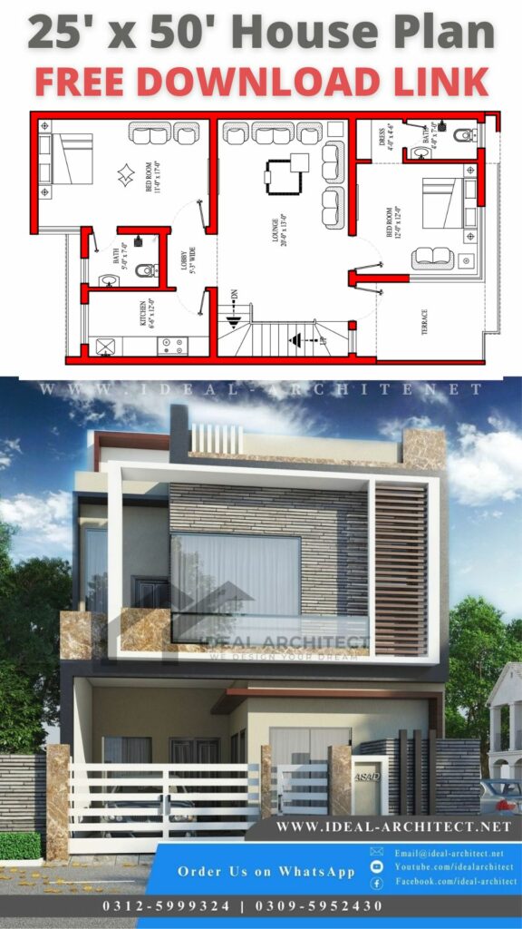 5 Marla House plan