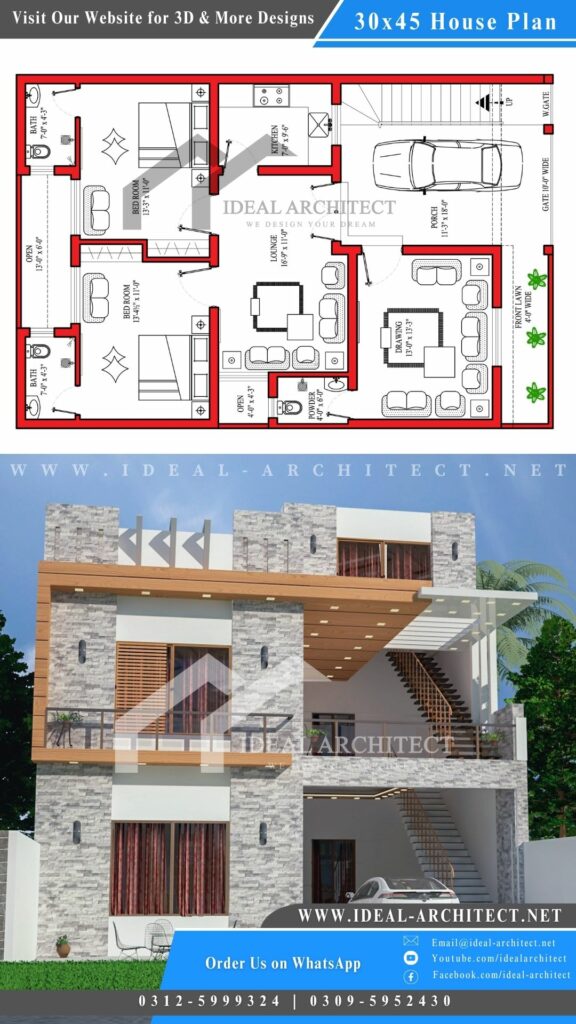 Design of House 5 Marla