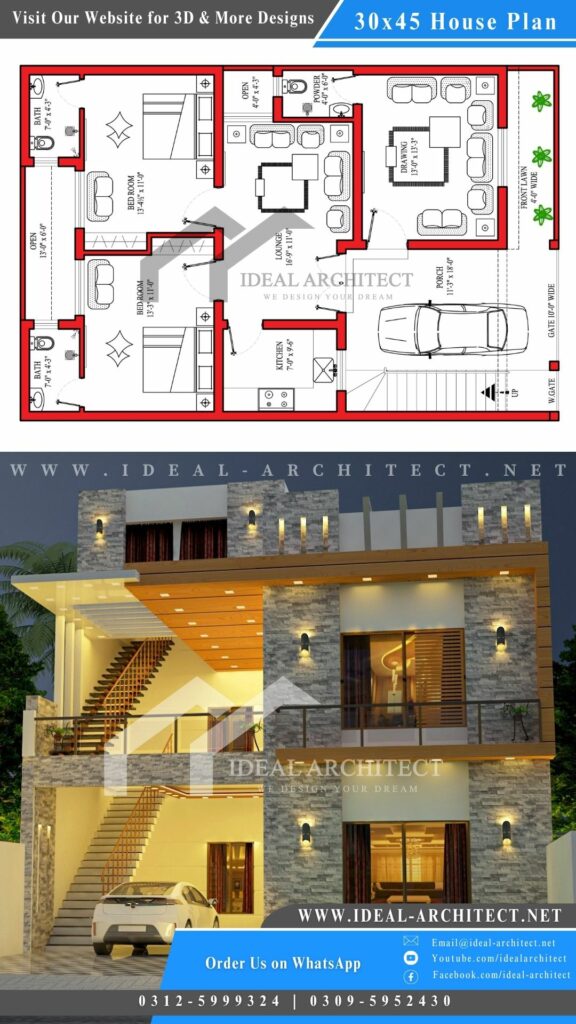 30x45 House Plan