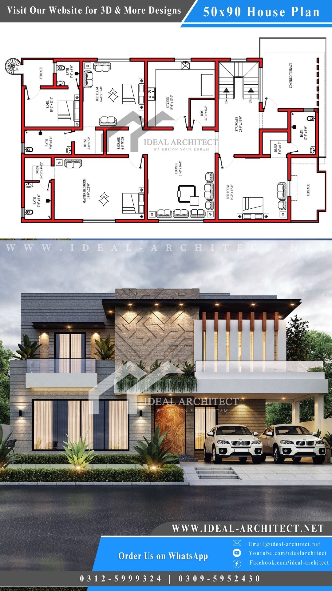 1 Kanal House Plan 1 Kanal House Design 7406