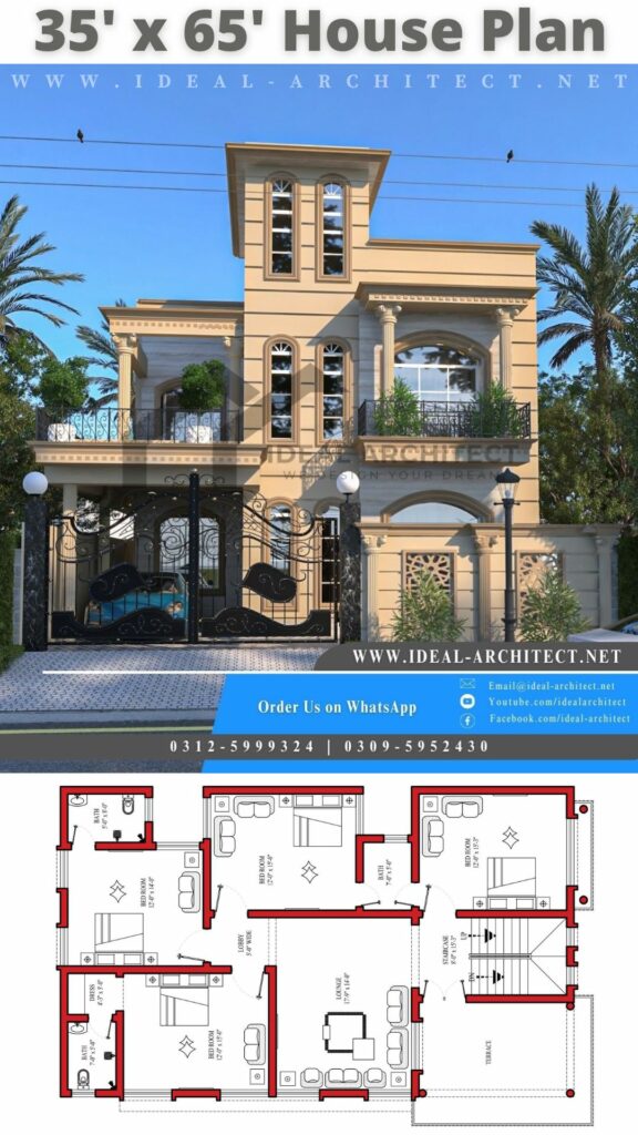 House Plan for 10 Marla