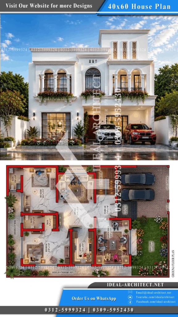 10 marla front elevation pakistan neo classical mediterranean design white stucco