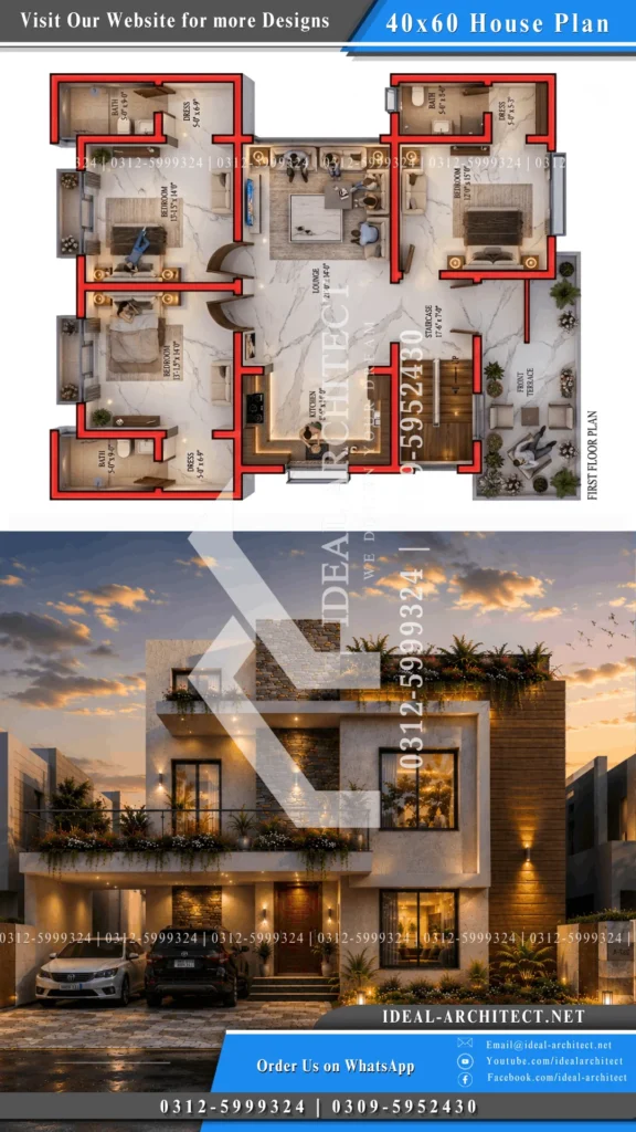 10 marla house naksha Pakistan map