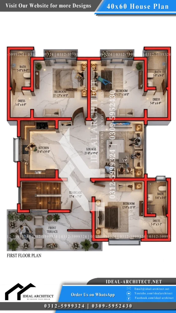 10 marla house plan naksha map