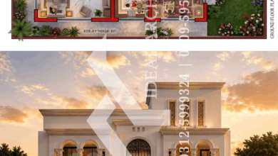 10 Marla House Plan in Pakistan: 40x60 Design with Naksha and 3D Elevation