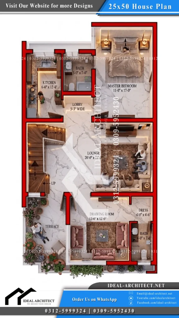 25 x 50 house design