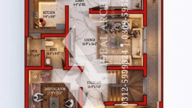 30x60 house plan layout map Pakistan