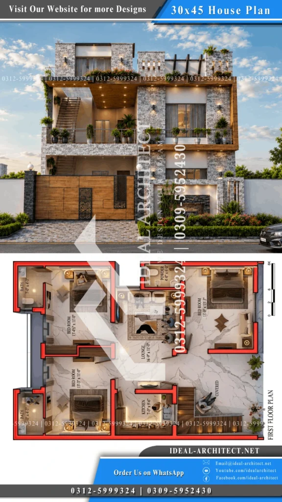 5 marla house map in pakistan design