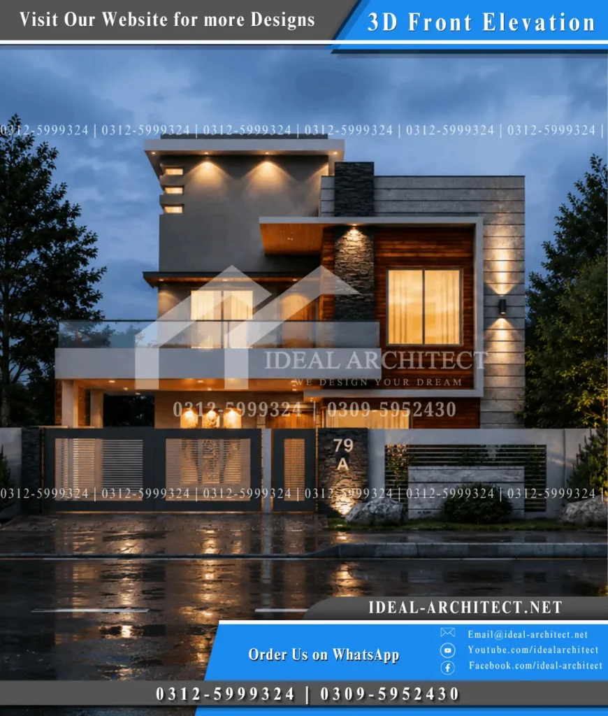 8 Marla House Plan – 30×60 House Design with Front Elevation 3 8 marla front elevation design