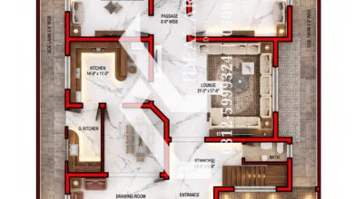 1 Kanal House Plan House Map