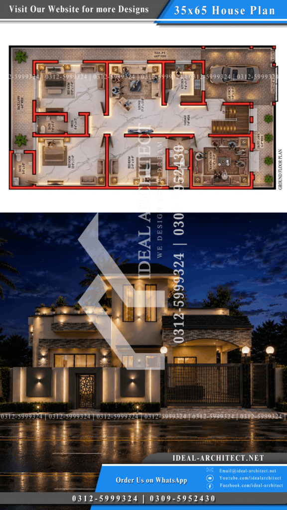 10 Marla House Design 3D | House Elevation Design 3 10 Marla House Design 3D
