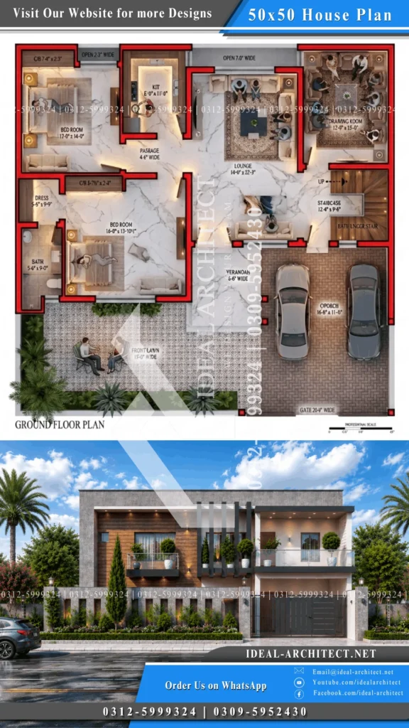 10 Marla House Design 3D