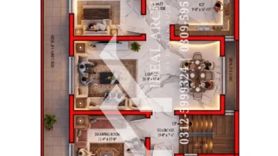 35x70 house plan design pakistan