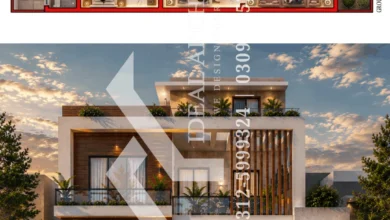 modern 10 marla house front elevation pakistan