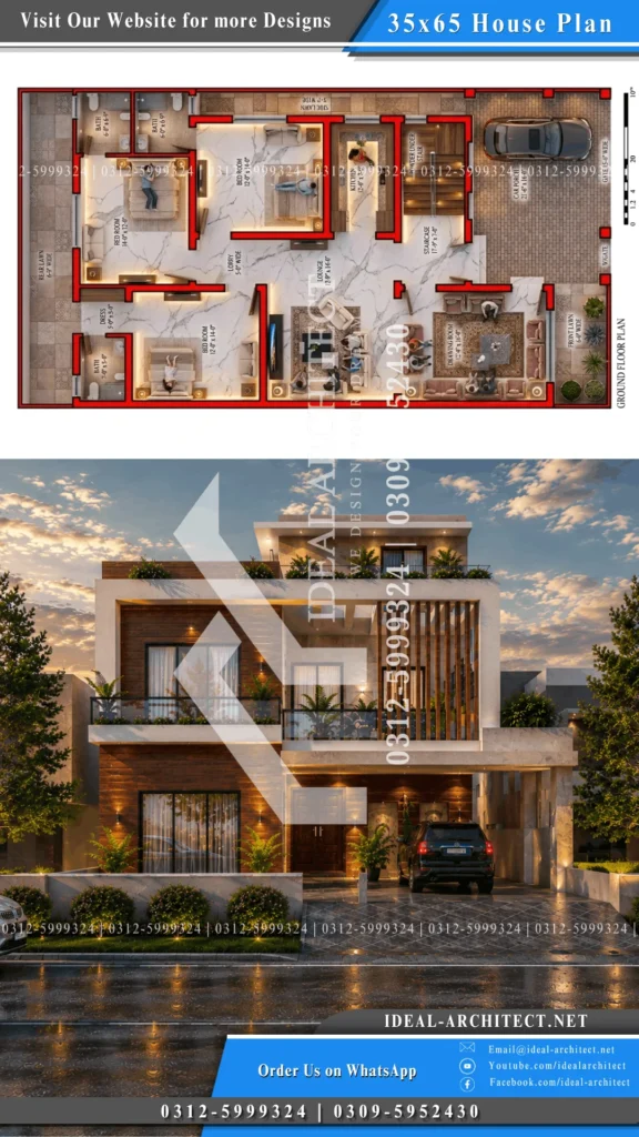 modern 10 marla house front elevation pakistan